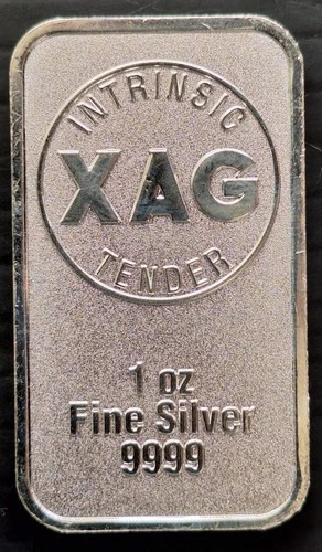 Australia XAG Intrinsic Tender 1oz Silver ( .9999 ) Bullion Bar