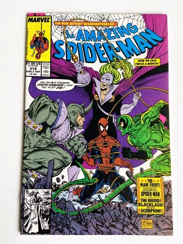 Amazing Spider-Man #319 NM+ Scorpion's Tail of Woes Todd McFarlane Cover Art!