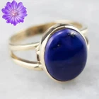 Natural Lapis Lazuli Gemstone 925 Sterling Silver Handmade Jewelry Ring Gift For