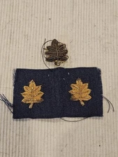 WWII US Army Major & Lt Col Germany & French Made Insignia Pin Set L@@K!!!