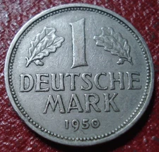 1950-J GERMANY 1 MARK IN VF CONDITION