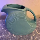 Fiesta Ware Turquoise Blue Water Disc Pitcher Jug 7.25” Tall