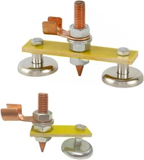2 Pack Welder Magnetic Ground Clamp Magnetic Welding Support Ground Clamp Earth