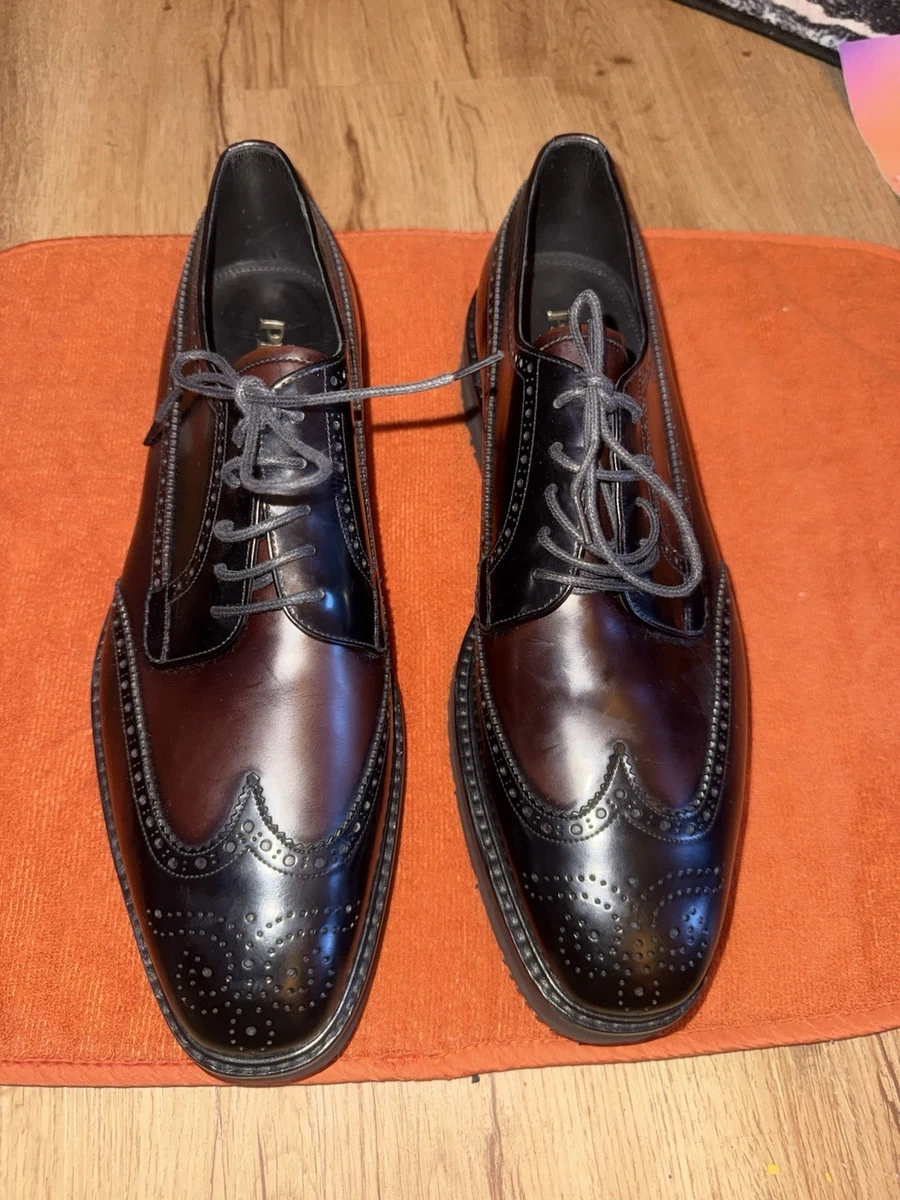 PRADA Black Wingtip Dress Shoes for Men for sale | eBay
