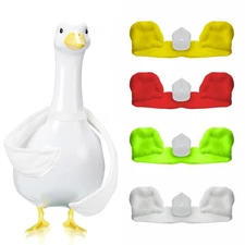 4 PCS Poseable Goose Wings for 15”- 28", White Poseable Swinging Goose Outfit...