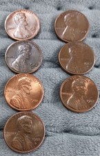 1982 Cents All Dates Except 1982d Sm Date 3.11 gm