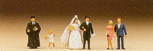Preiser 79057 Wedding Group Protestant N Gauge Figures