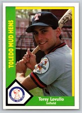 1990 CMC Torey Lovullo #401 Toledo Mud Hens Minor League Baseball Card