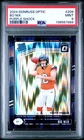 2024 PANINI DONRUSS OPTIC PURPLE SHOCK #209 BO NIX ROOKIE RC PSA 9