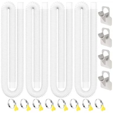 Pool Hoses for Above Ground Pool, 4 PACK 1.25 Inch Pool Filter Hose Accessory...