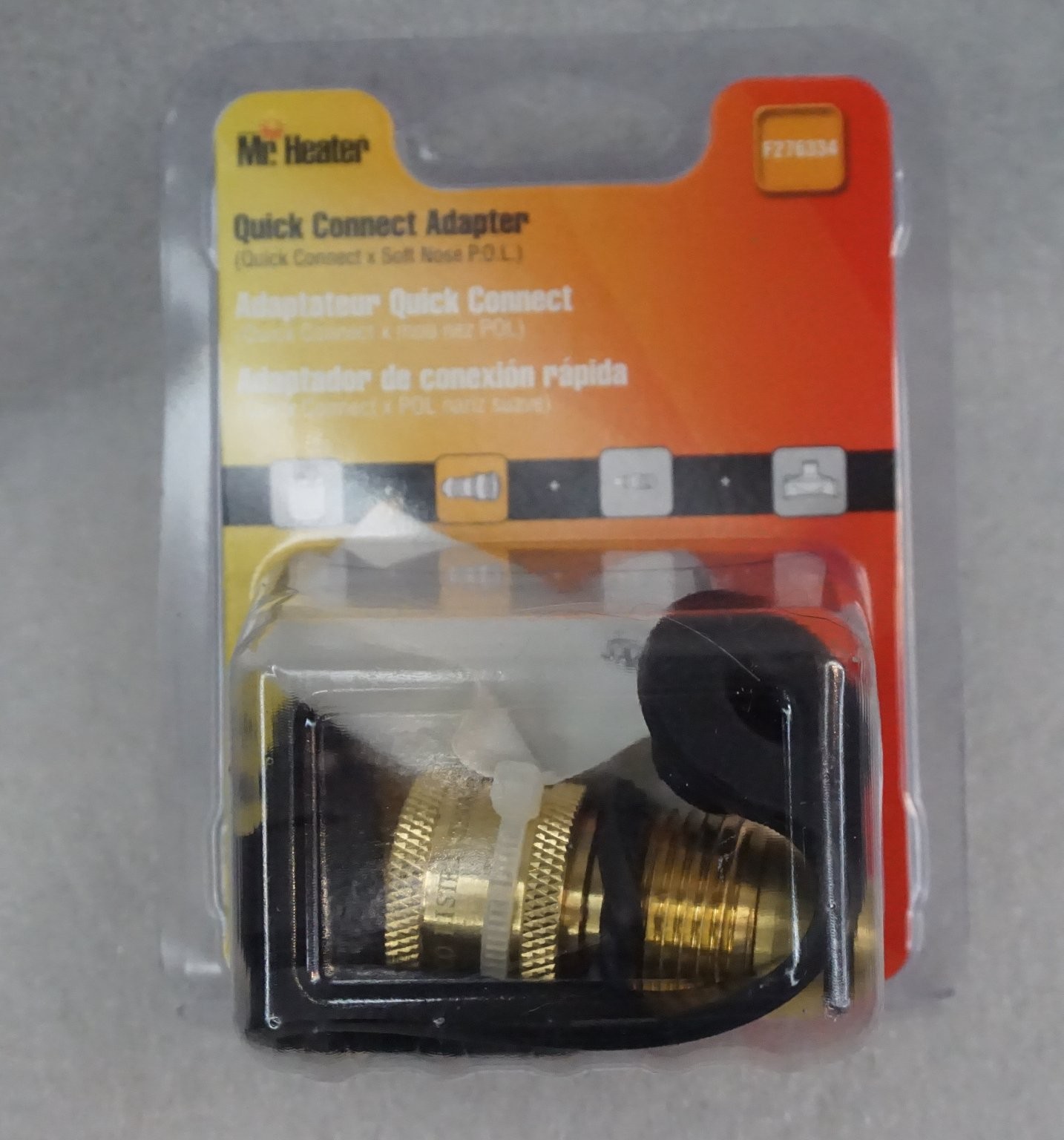 Quick Connect Adapter F276334 Soft Nose Pol Propane Gas Gril