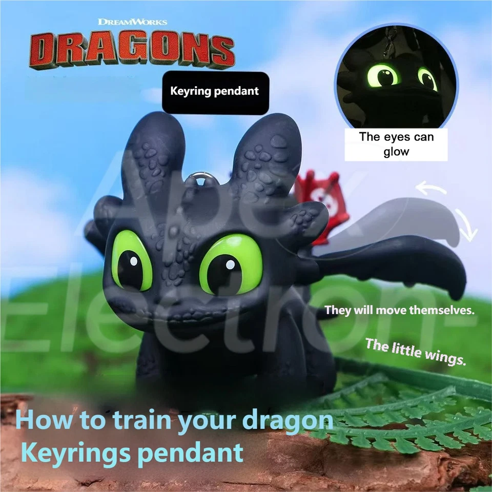 Cosplay How To Train Your Dragon Toothless Keyring Accessories Props luminous