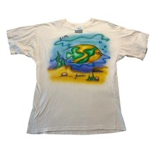 Vintage Jamaica Airbrushed T Shirt XL Tropical Single Stitch Fish Made in USA
