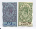 Gibraltar KGV 1925 2/ and 1921 2/6d mint o.g. hinged