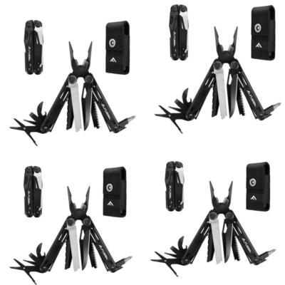 Stainless Steel 16-in-1 Multitool Pliers Folding Multi Tool Pocket Tool w/Sheath