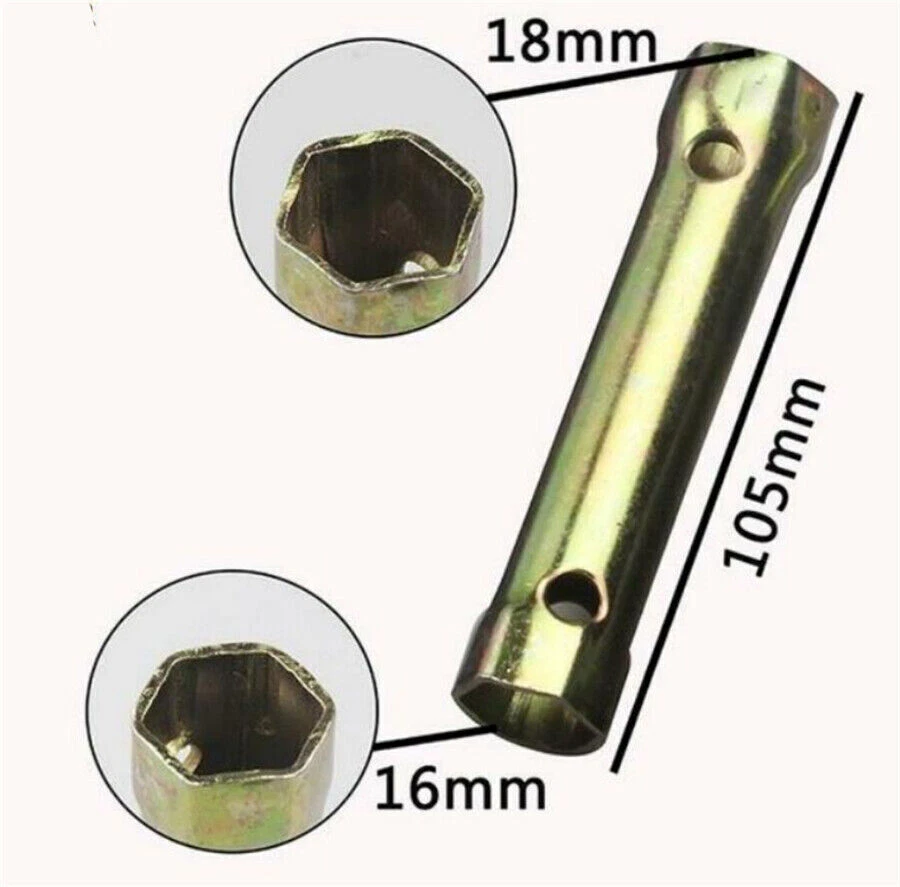 Llave inglesa de bujía 6 piezas para motocicleta bicicleta ATV enchufe herramienta con bolsa - EE. UU. Foto 3 de 4