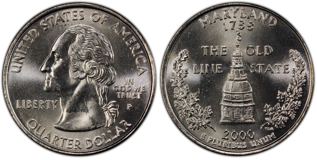 2025/02/02(日) 2000 2000 P Maryland State Quarter Cent Coin From US Mint 25