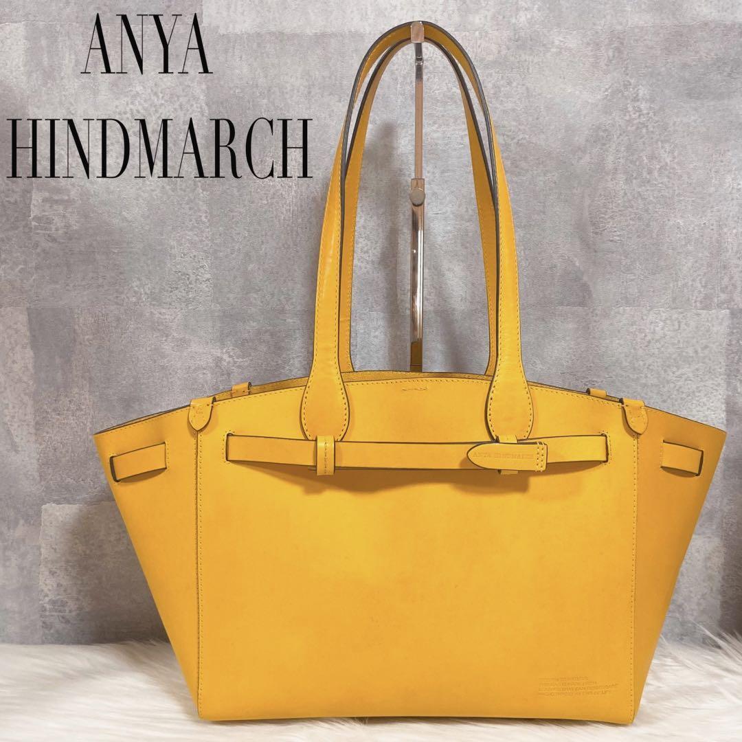 Rare and beautiful items ANYA HINDMARCH TOTE BAG LEAT… Gem