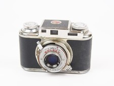 Vintage Camera Bolsey Model B2 Tan Case Wollensak 44mm f/3.2 Untested