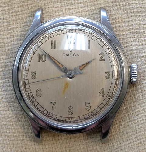 Military Omega 16 Jewel Wristwatch Circa 1944 Running Perfectly
