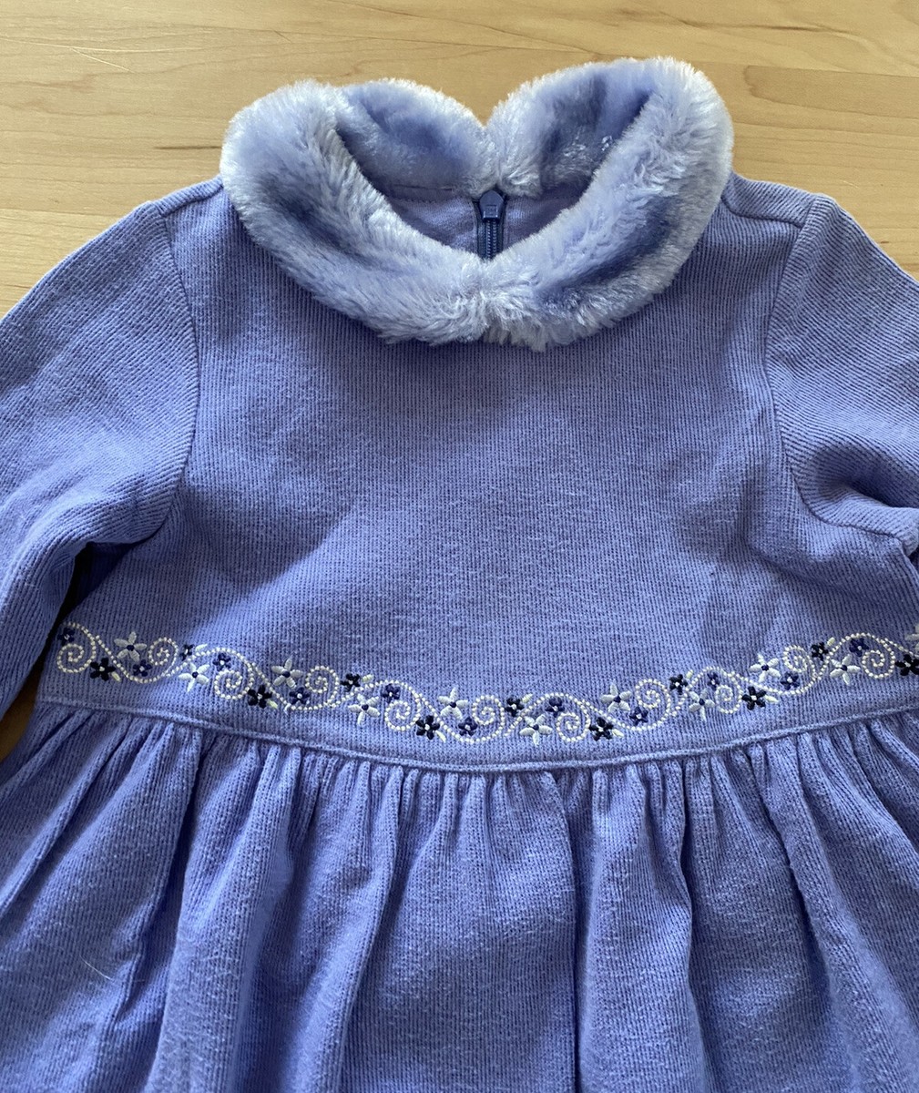 Robe Manches Longues Gymboree Pour Fille Taille 4 - Couleur Bleue Pervenche - Très Bon état