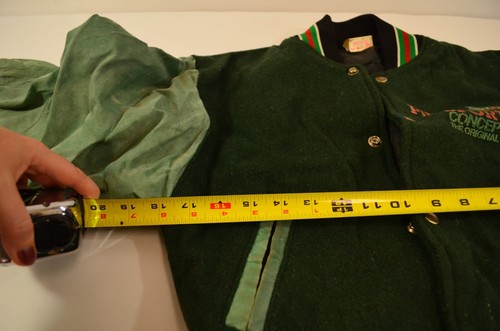 Pinzel Sport 58 Letterman Bomber Jacket Kids Strive For The Top Rembrandt Green - Picture 17 of 18