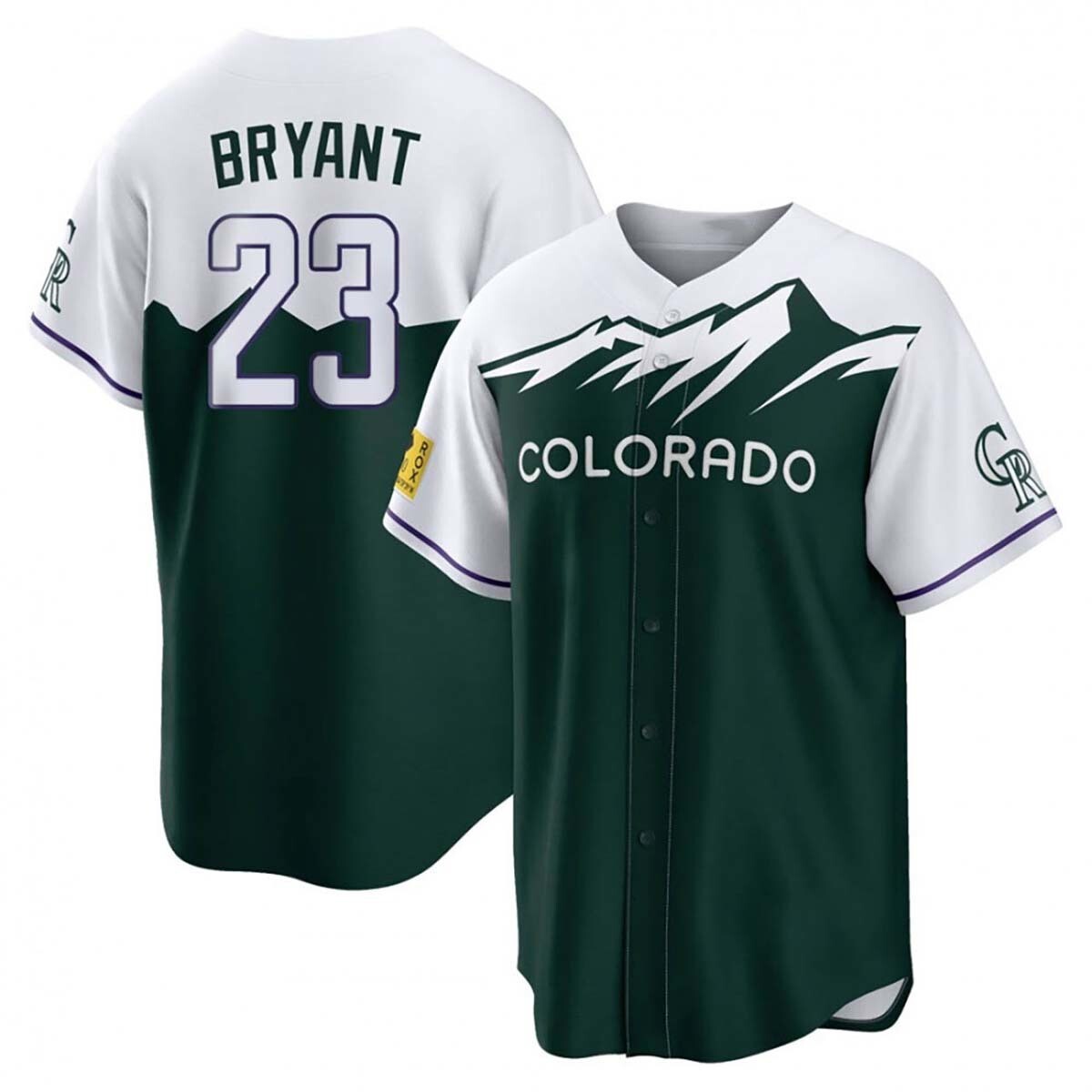 Colorado Rockies Kris Bryant #23 Nike Green 2022 City