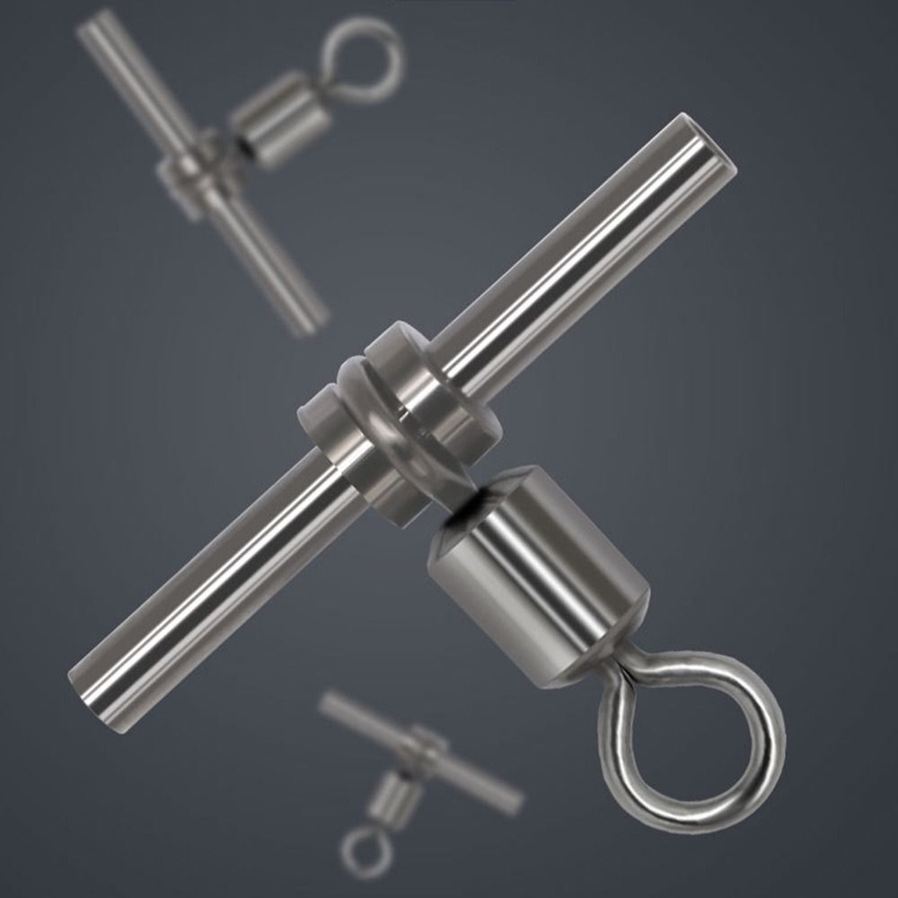 Sleeves Rolling Swivel Tube Fishing Swivels Crossline Brass Head 3 Way