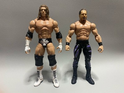 WWE Wrestlemania XX 2 Pack Custom CHRIS BENOIT vs. TRIPLE H Mattel Elite Style