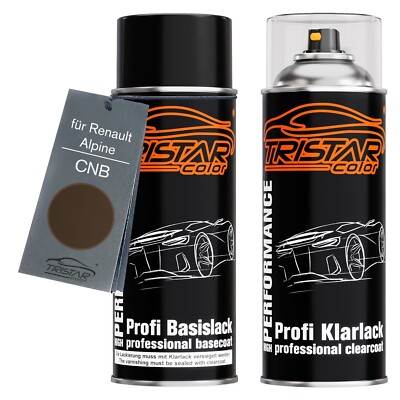 Autolack Spraydosen Set für Renault Alpine CNB Brun Moka Metallic Basis Klarlack