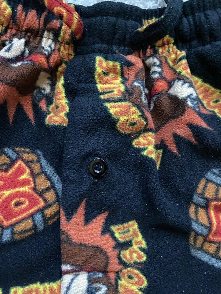 Pantalones Super Mario Para Hombre Medianos Negros Donkey Kong Nintendo Polar Salón Dormir Foto 4 de 4