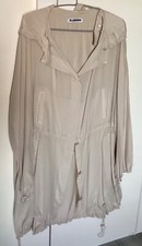 Jil Sander 100% Silk Beige Anorak, Size Eur 42 / L