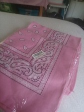 Pink bandana lot 24/ L M 24 pcs Bandanas. Comes in sets of 12; 2 12 24