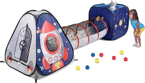 Tienda Juego Cohete Espacial para Niños Ninos Casa de Campana Interior Exterior