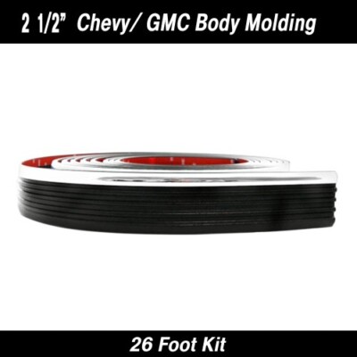 Cowles Products PROTEKTOTRIM BODY SIDE MOLDING, 2IN SILVERADO, 30FT KIT Blackchrome 33 172 Cowles Products PROTEKTOTRIM BODY SIDE MOLDING, 2IN SILVERADO, 30FT KIT Blackchrome 33 172
