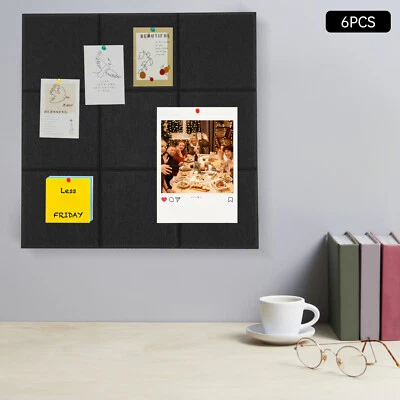 6*Filzplatten Selbstklebende Nachrichtentafel Aus Filz Memo Board Filztafel 9mm - Bild 1 von 4