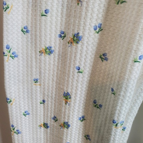 Pantalones de salón de pijama de colección tejido térmico gofre cintura elástica talla pequeña dobladillo de lechuga - Imagen 4 de 6
