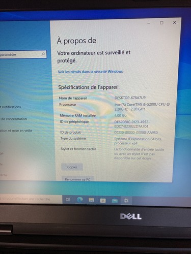 Dell Latitude E5450 I5-5200U Ram 4Go HDD 256Go - Photo 6/18