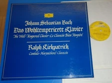 Ralph Kirkpatrick BACH The Well-Tempered Clavier - DG 5 LP set 413 891-1