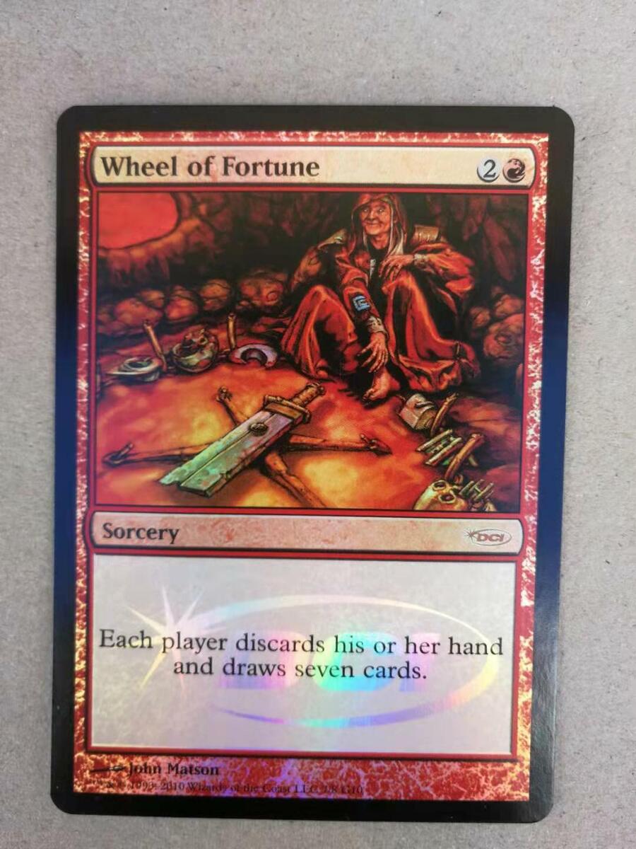 MTG FOIL WHEEL OF FORTUNE DCI Judges Reward Promo Red MTG FOIL WHEEL OF FORTUNE DCI Judges Reward Promo Red