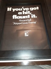 Vincent Bell Airport Love Theme Rare Original Promo Poster Ad Framed! #3