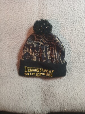 Harry Potter I Solemnly Swear That I Am Up To No Good Knit Pom Beanie Hat Cap