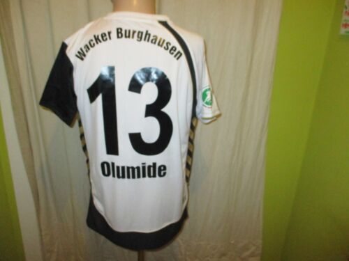 Camiseta Wacker Burghausen hummel Heim Matchworn 2010/11 + n.o 13 Olumide talla M - Imagen 1 de 7
