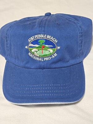 New AT&T Pebble Beach National Pro AM Blue Baseball Hat OSFM Strapback