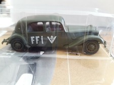 Solido 1/50, Citroën 15 CV verte FFI, Résistance, WW2, Neuf sous Blister (N120)