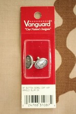 USAF AIR FORCE 1 PR. BUTTON SET FOR ENLISTED NCO & OFFICER VISOR CAP CHIN STRAP
