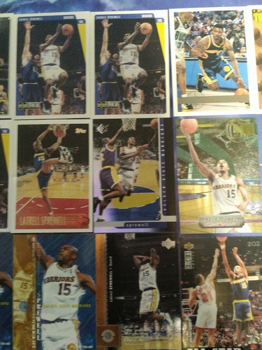 Latrell Sprewell Warriors 20 Card Lot ROOKIE Upper Deck Fleer Topps CYBER-METAL - 第 4/5 張圖片