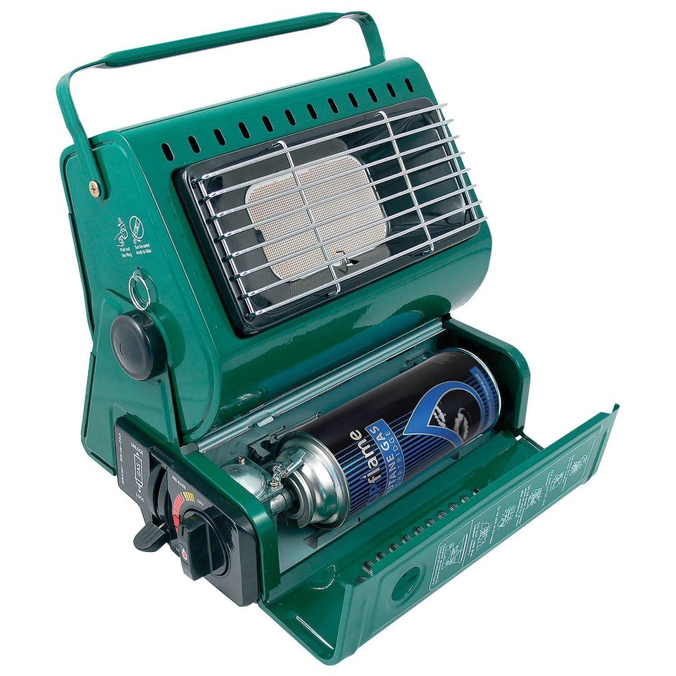 Portable Butane Gas Heater + 8 Gas Refills Outdoor Garden Camping ...