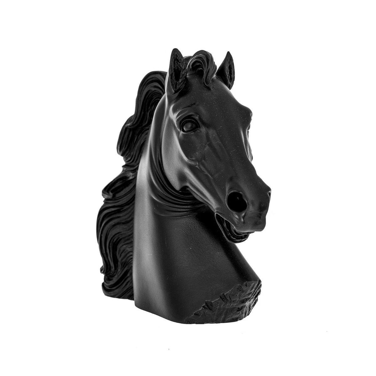Black Horse Head Statue