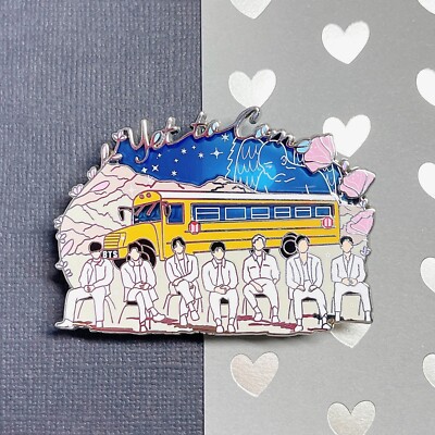 BTS   Clear Yet To Come Enamel Pin   Proof   Tour Concert OT7